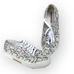 Superga 2750 Snake Embossed Lace-Up Sneakers Womens ✨HP!✨